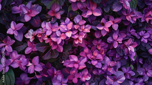 Purple spring. Generative AI