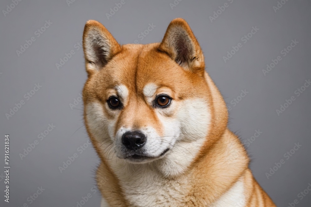 Portrait Cute Shiba Inu dog, studion shot