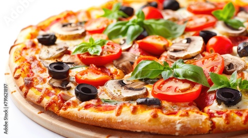 Vegetarian pizza. Generative AI