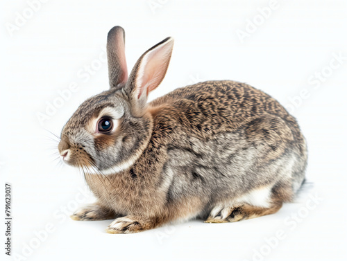 A rabbit isolated on white background
