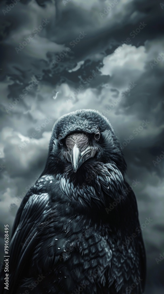 Fototapeta premium Amazing crow background for wallpaper