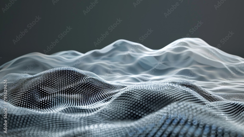 3D visual of sound waves materialized as dynamic geometric shapes 3D visual of sound waves materialized as dynamic geometric shapes