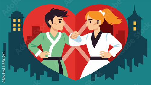A romantic comedy follows the story of two rival martial arts schools who must join forces to save their dojos from being shut down by the