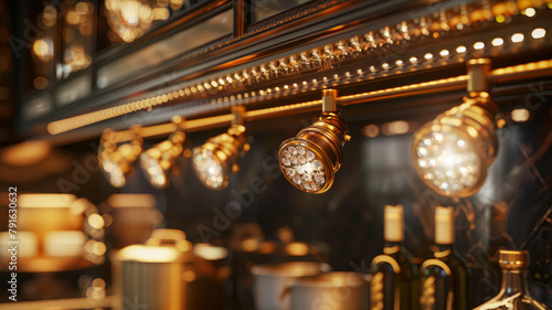 Vintage-style pub with beer taps.