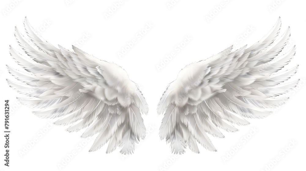 angel wings isolated on white angel wings isolated on white