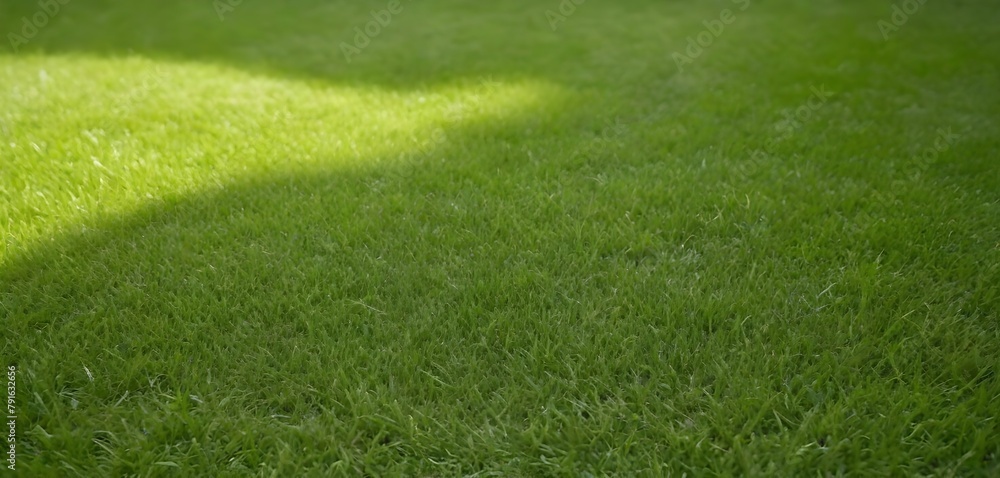 A lush, green lawn with a smooth, even texture