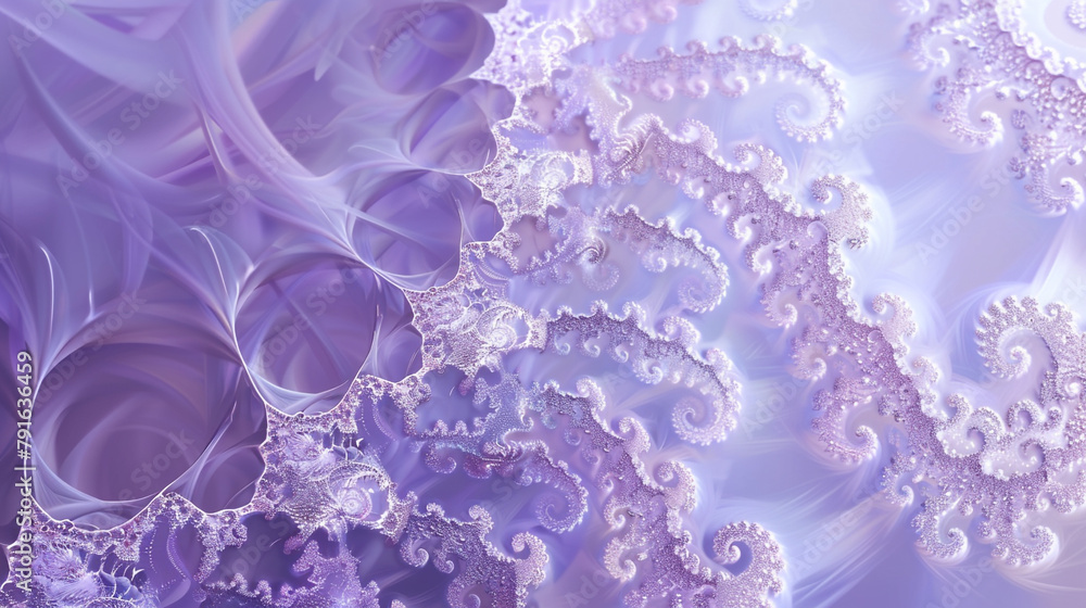 Dusky purple background with lilac fractals, spiraling into a mystical dimension. Dusky purple background with lilac fractals, spiraling into a mystical dimension.