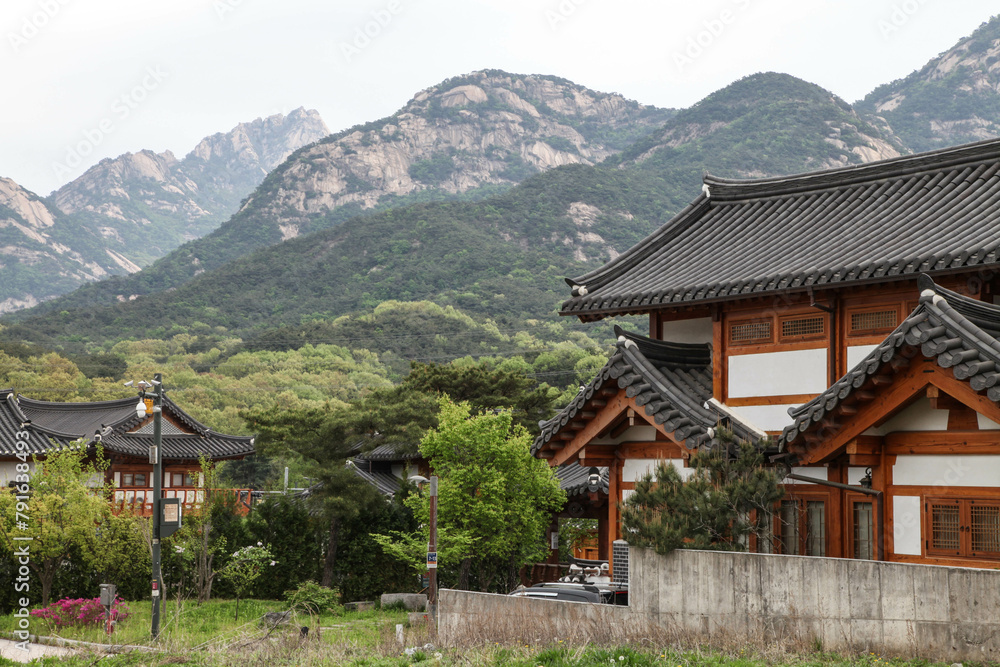 The scenery of Eunpyeong Hanok Village in Seoul The scenery of Eunpyeong Hanok Village in Seoul