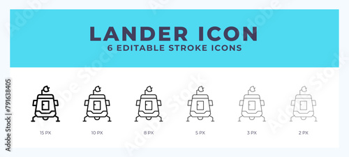 Lander line icon. High quality icon symbol for web design. App