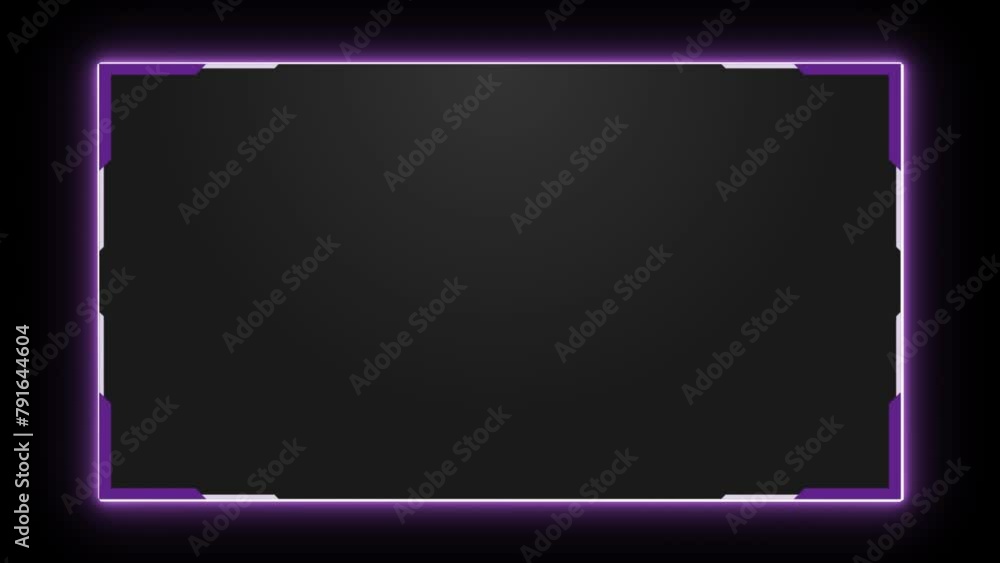 Purple Neon Frame with Glow, Retro Frame Purple Neon Frame with Glow, Retro Frame