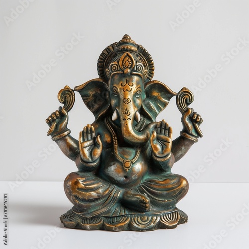 AI generated illustration of a statue of a Buddhist elephant