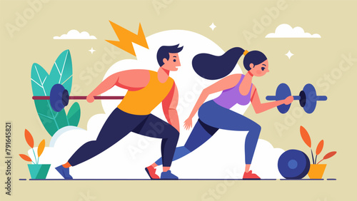 Through intense partner resistance training the dynamic duo develops explosive strength and speed pushing each other to their limits.