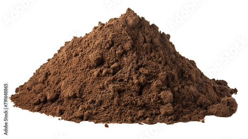 Heap dirt isolated on transparent background.

