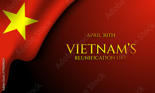 Vietnam’s Reunification Day Background Design.