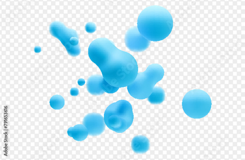 3d liquid vector set.