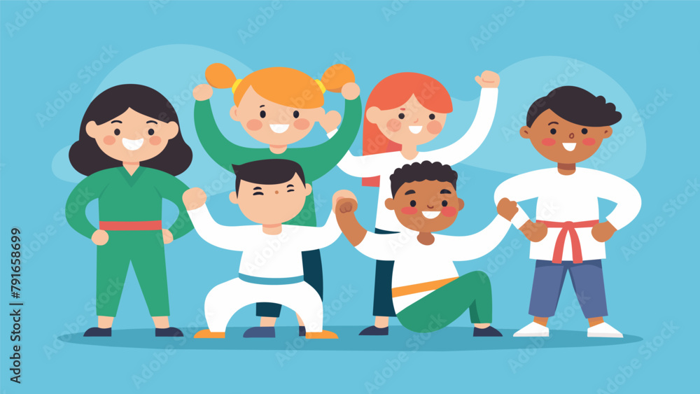 A group of siblings with various special needs bond over learning martial arts together feeling empowered and connected through their shared A group of siblings with various special needs bond over learning martial arts together feeling empowered and connected through their shared