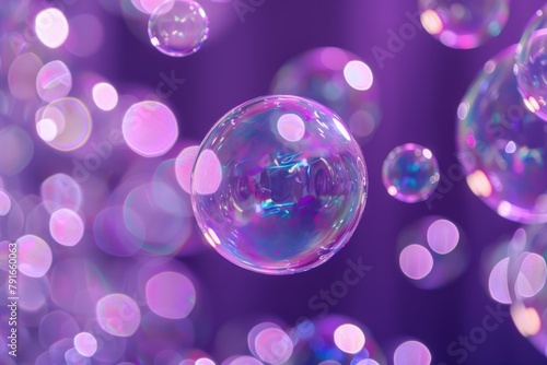 A bunch of bubbles floating in the air. Suitable for various design projects