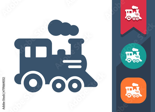 Train Icon. Vehicle, Locomotive