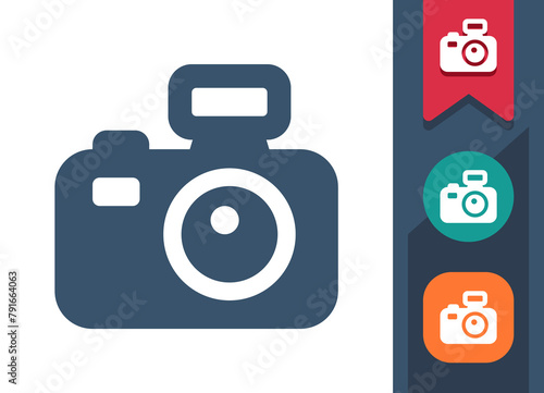 Camera Icon. Digital Camera, Photo, Photography, DSLR Camera