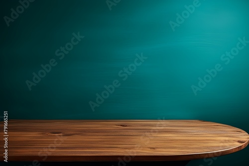 Abstract background with a dark rose wall and wooden table top for product presentation  wood floor  minimal concept  low key studio shot