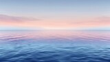 Serene Sunset Colors Over Calm Ocean Waters