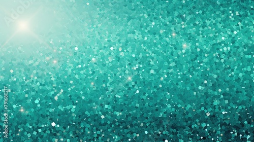 Aqua Blue Green Glitters Sparkles Shimmering Abstract Wallpaper Background Template Subtle Pattern Plain Solid Color Beautiful Gradient Illustration Theme Collection Copy Space 16:9 