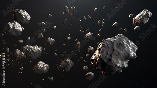 Asteroids: Swarm of Boulders or Stone Meteorites