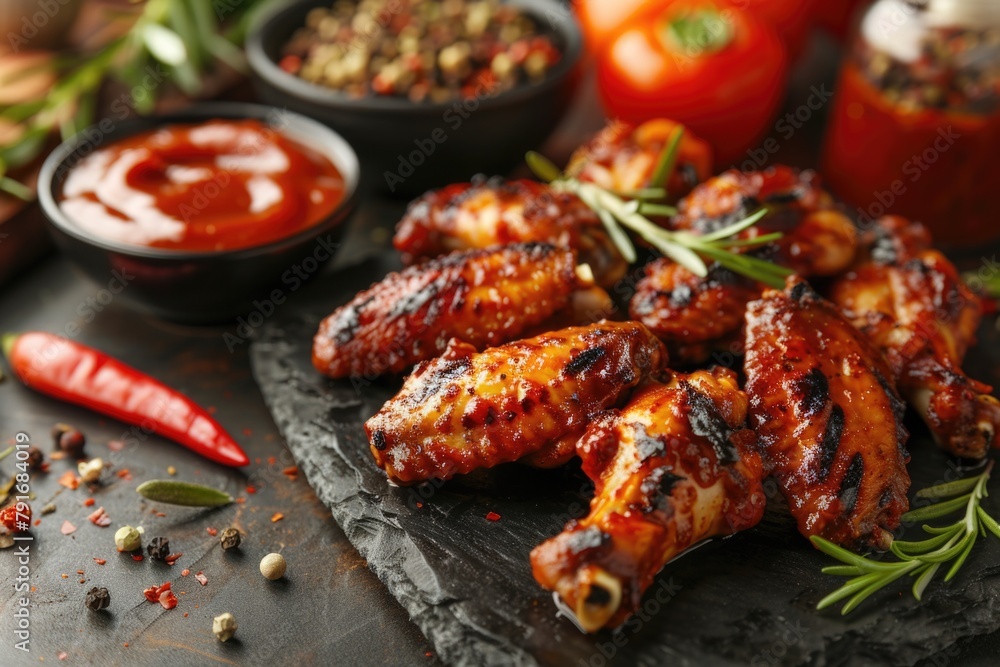 A table with a diverse selection of food. Perfect for food blogs or restaurant promotions A table with a diverse selection of food. Perfect for food blogs or restaurant promotions