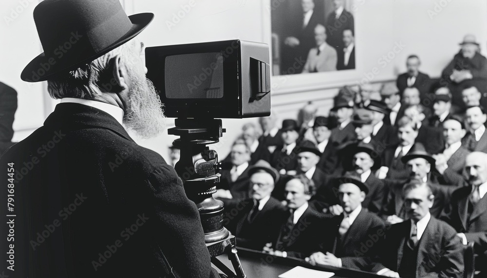 © chayantorn - Begin with a silent film style presentation, complete with title cards instead of spoken words