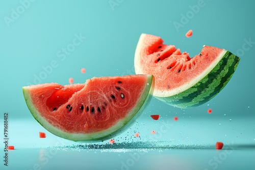 Sliced Watermelon Ready to Eat