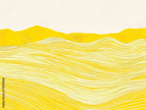 Gold waves on a white background photo