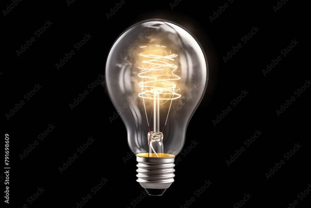 a light bulb with a filament a light bulb with a filament