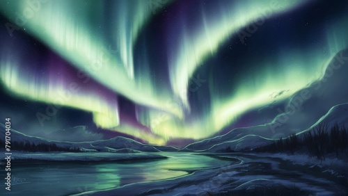 the Aurora Borealis, the Northern Lights, the ethereal dance of colorful lights across the night sky