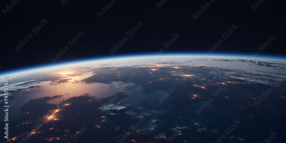 Fototapeta premium a view of the earth from space
