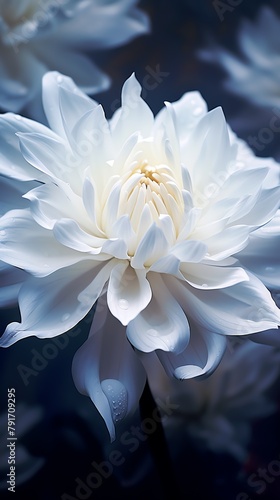 a close up of a white flower © VSTOCK