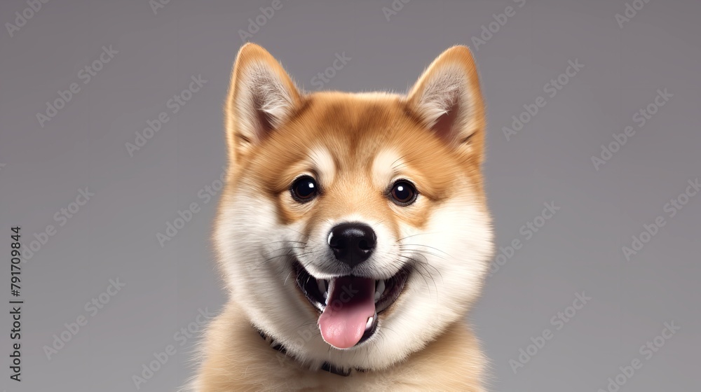 Cute Fluffy Portrait: Smiling Labrador Puppy Dog