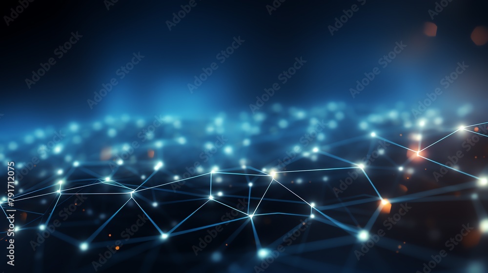 a network of dots and lines a network of dots and lines