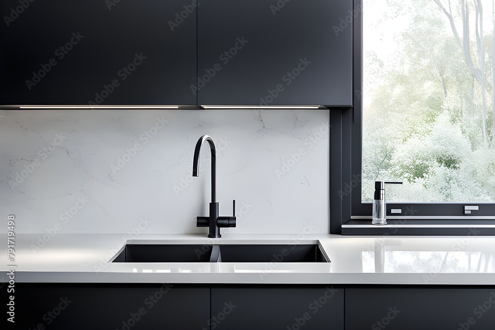 Modern minimalistic kitchen interior Modern minimalistic kitchen interior