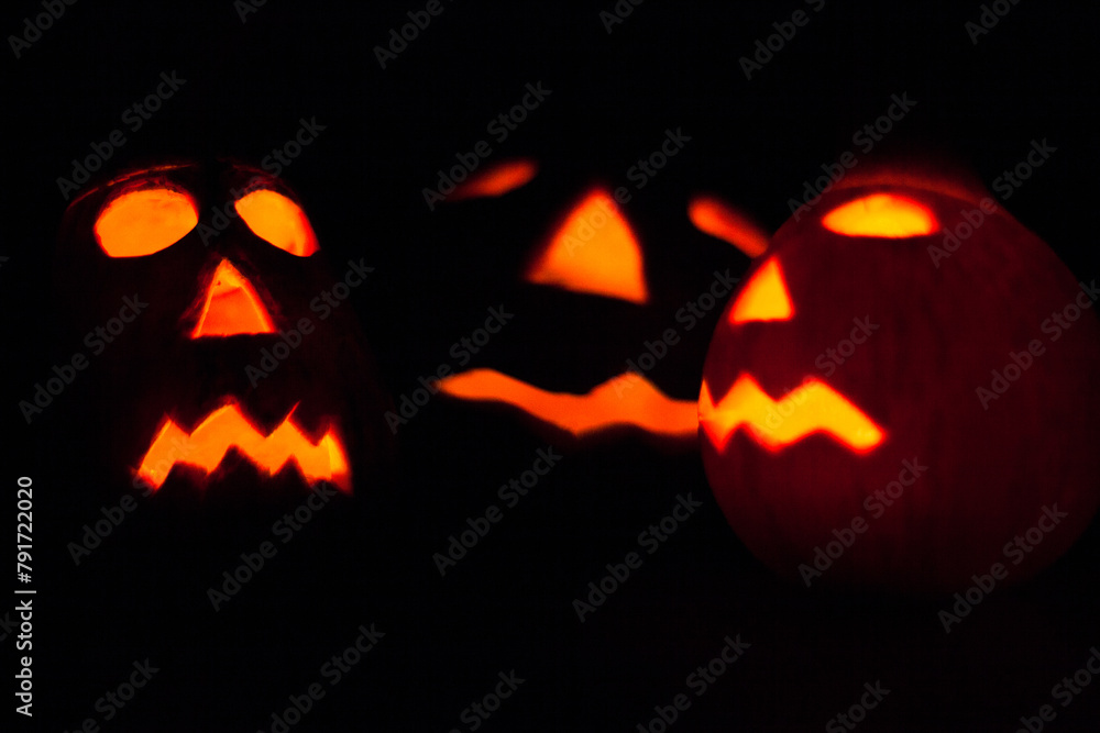 Jack-o-lanterns. The symbol of Halloween. Jack-o-lanterns. The symbol of Halloween.