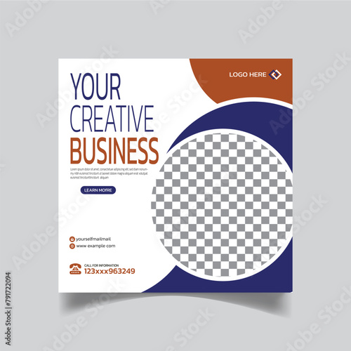 Wondrous Creative Social Media Template and Luxury Business Agency Post Design