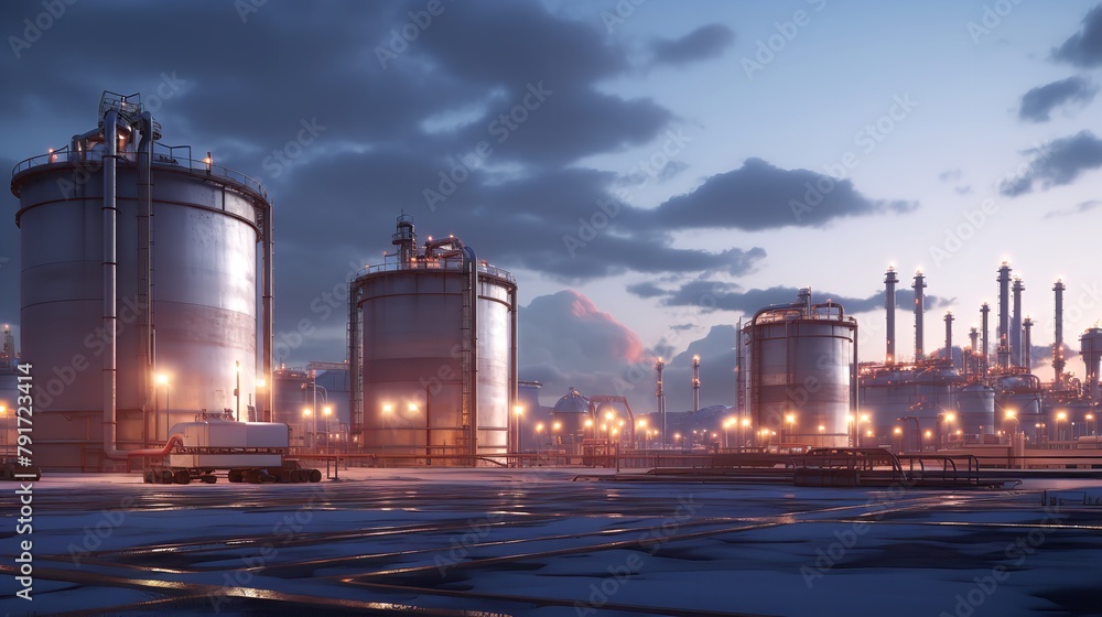 Factory Station Oil Fuel Storage Tank Petroleum