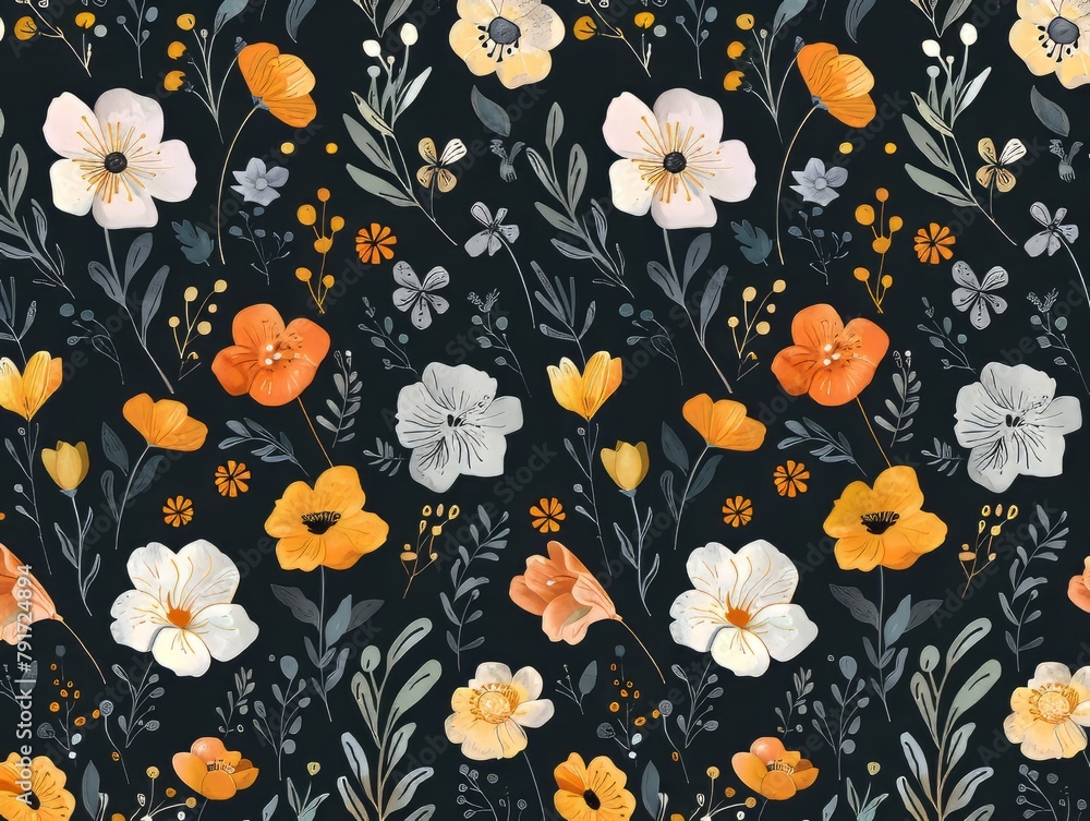 custom made wallpaper toronto digitalBunch of sunflowers in a dark background 