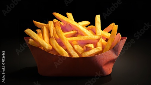 French Fries or Potato Fries with Salt Taste