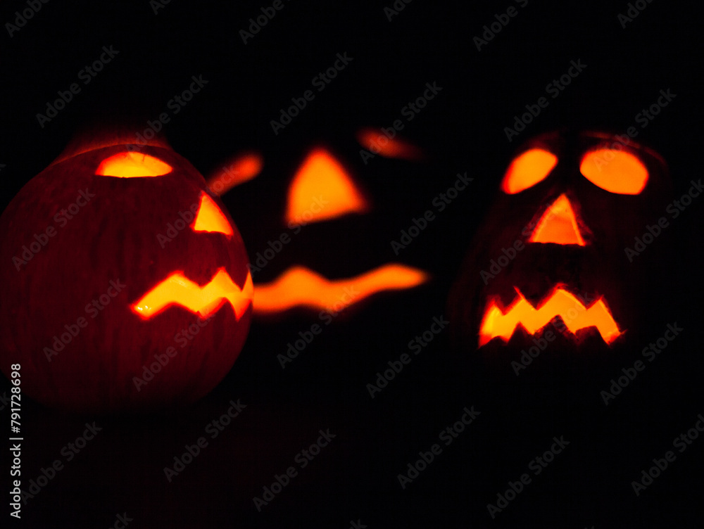 Jack-o-lanterns. The symbol of Halloween. Jack-o-lanterns. The symbol of Halloween.