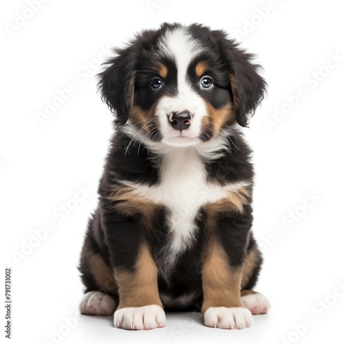a brown and white puppy