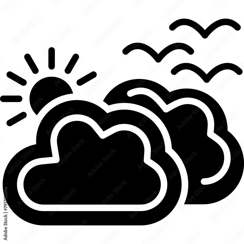 Cloudy Icon Cloudy Icon