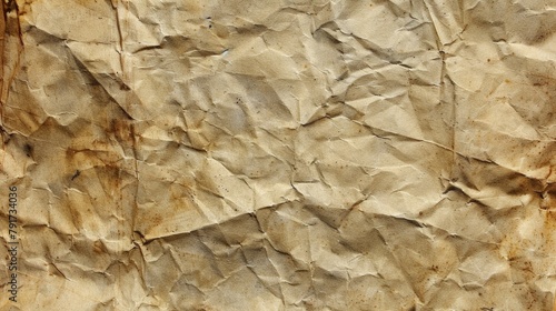 Paper with a brown stain
