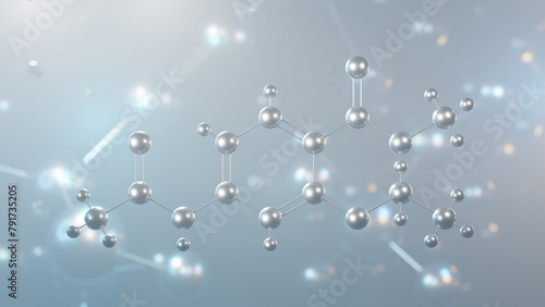 ethopabate molecular structure, 3d model molecule, antiprotozoal agent, structural chemical formula view from a microscope photo