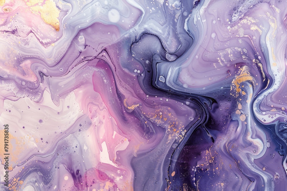 Obraz premium abstract marbled ink liquid fluid watercolor painting texture banner illustration