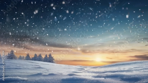 winter landscape with snow © Mafia